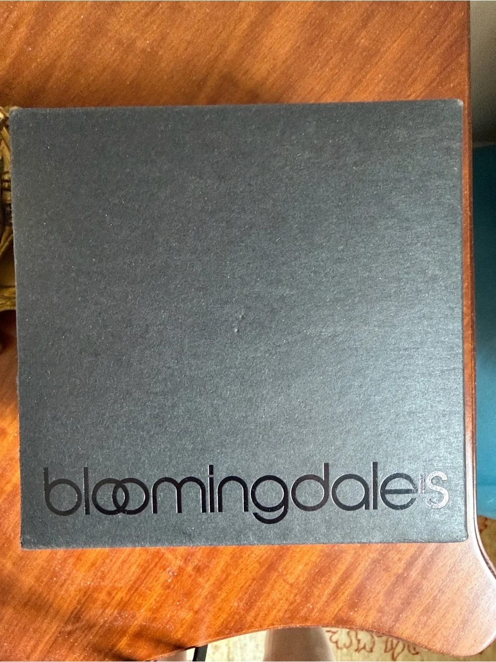Bloomingdale's Black Logo Gift Box small with tissue paper